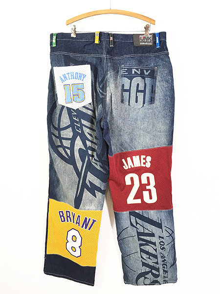 2022年限定カラー NBA デニム パンツ ジーンズ チーム 刺繍 nba jeans