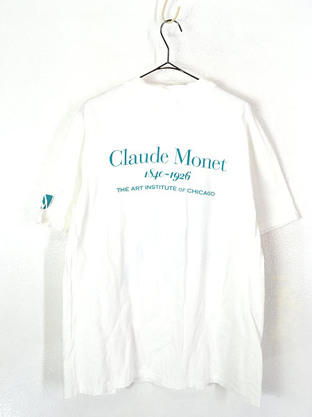 古着 90s USA製 Claude Monet クロードモネ 「M」 印象派 アート T 
