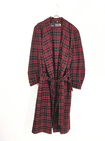 古着 60s Pendleton 別注 バッファロー チェック ショール カラー