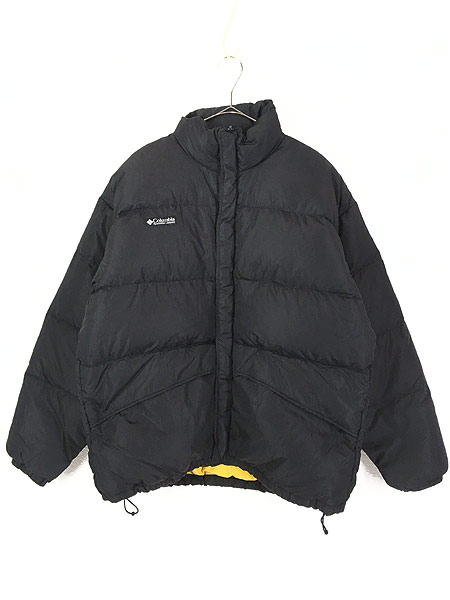 古着 90s Columbia 軽量 ナイロン シェル ふかふか ダウン ジャケット