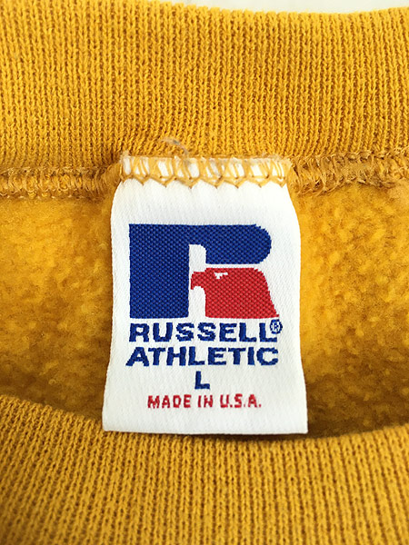 デッドストック 90s USA製 オールド ■ RUSSELL ラッセル 無地