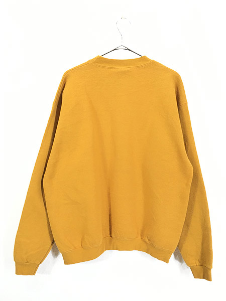 古着 90s Usa製 Lee 無地 ソリッド ヘビーウェイト スウェット トレーナー マスタード L 古着 古着 通販 ヴィンテージ 古着屋 Dracaena ドラセナ