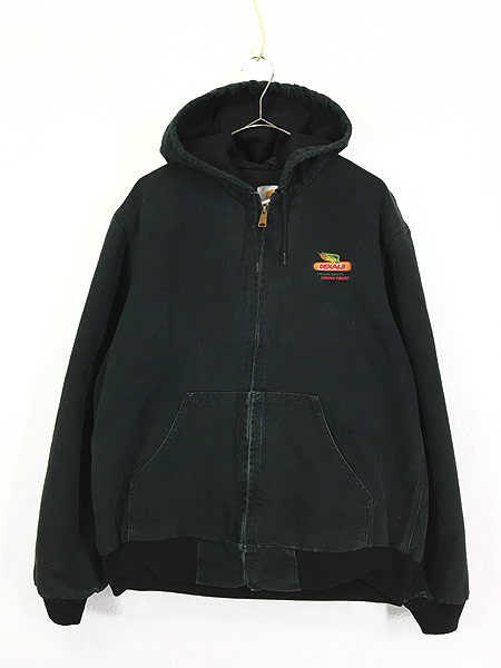 古着 90s USA製 Carhartt 「DEKALB」 ブラック ダック アクティブ