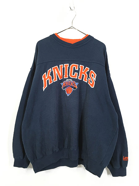 古着 90s Lee NBA New York Knicks ワッフル スウェット トレーナー