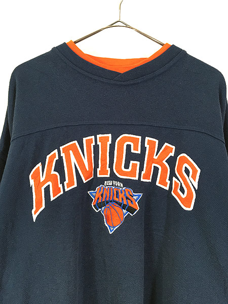 古着 90s Lee NBA New York Knicks ワッフル スウェット トレーナー