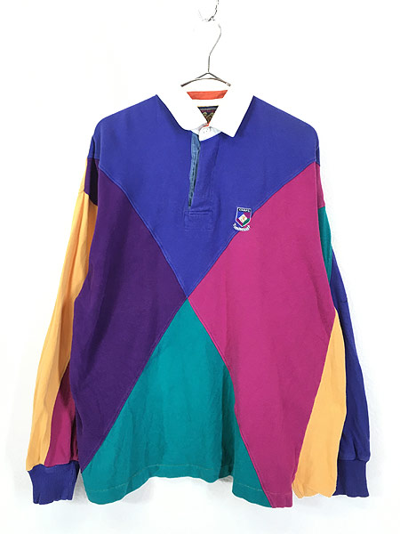 【1990s】ビンテージ　クレイジーパターン　スウェットシャツ　　カラフル
