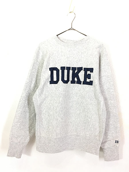 古着 80s USA製 「DUKE」 アーチ リバース タイプ ヘビー スウェット