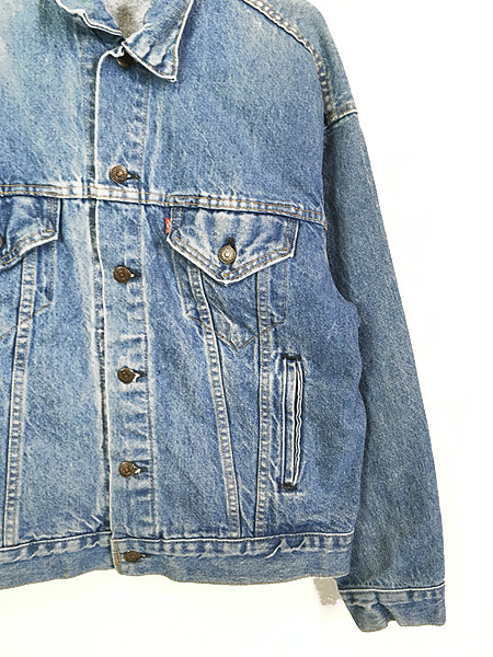 古着 90s USA製 Levi's 70507-0214 ブルー デニム ジャケット Gジャン