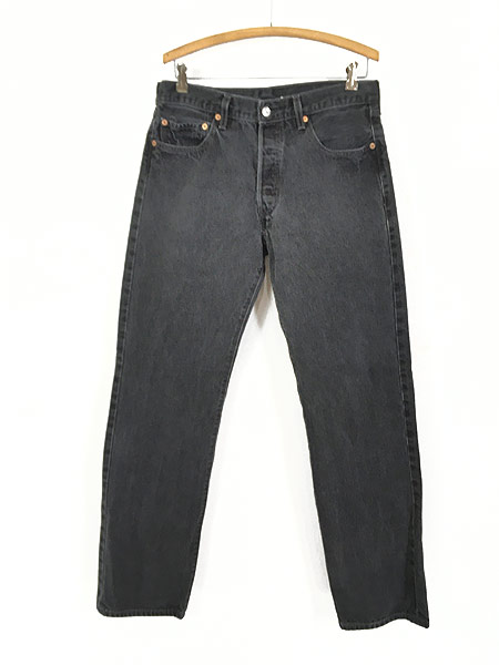 古着 00s Levi's 501-0660 内股 シングル ブラック デニム パンツ ジーンズ ストレート W33 L33 古着【30off】 -  古着 通販 ヴィンテージ　古着屋 Dracaena ドラセナ