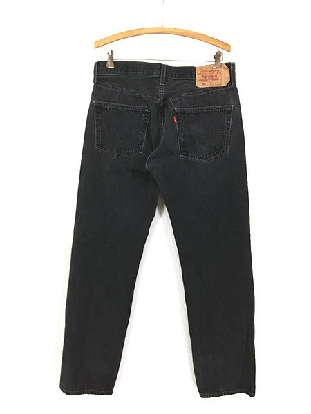 古着 00s Levi's 501-0660 内股 シングル ブラック デニム パンツ