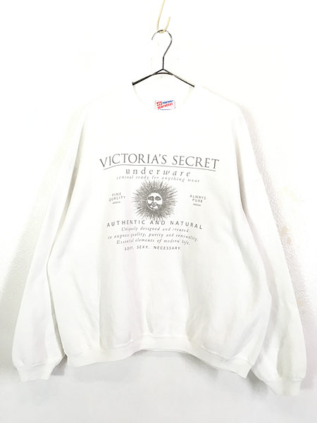 古着 90s USA製 VICTORIA'S SECRET 太陽 アート スウェット トレーナー