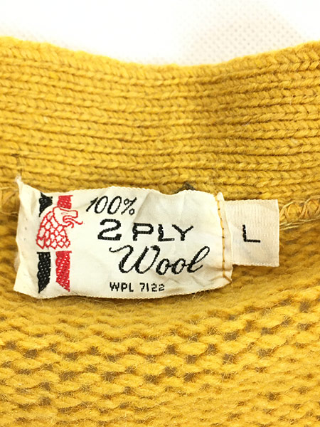 古着 60-70s Gloray Knitting Mills 本革 スエード × 2Ply ストライプ