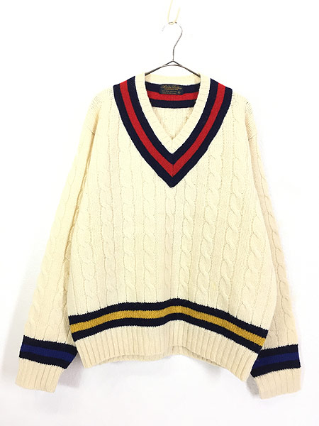 古着 90s Brooks Brothers ローゲージ シェットランド ウール