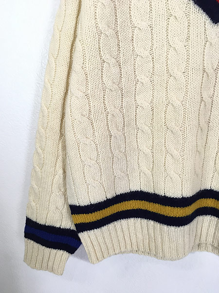 古着 90s Brooks Brothers ローゲージ シェットランド ウール 