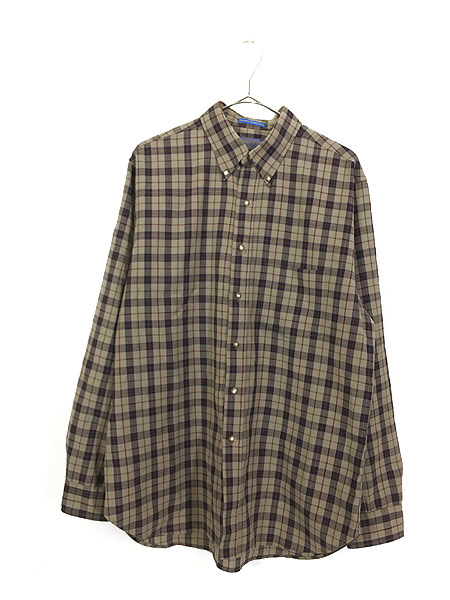 古着 80s USA製 Pendleton 高級ライン 「Sir」 グレー チェック ライト