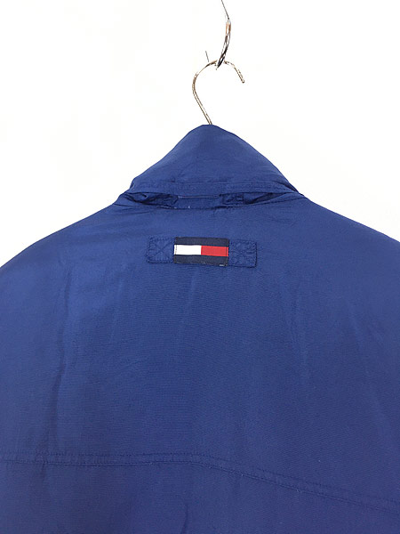 古着 90s TOMMY HILFIGER ワンポイント 刺しゅう 2way ナイロン ダウン