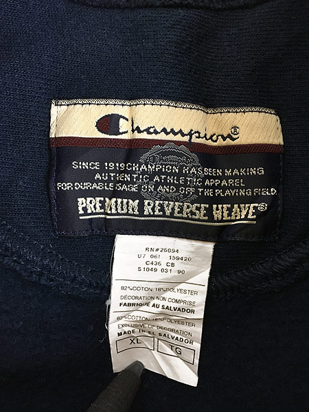 古着 00s Champion Reverse Weave 「HP」 企業 刺しゅう リバース