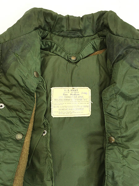 古着 60s 米軍 US NAVY ECW A-1 冷寒地用 ナイロン デッキ ジャケット