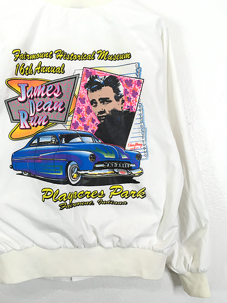 古着 80s USA製 James Dean ネオン グラフィック コットン スタジャン