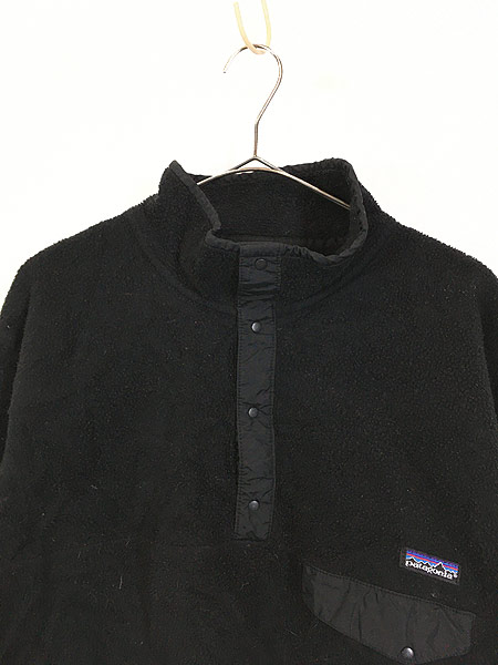 【希少XL】90s 97年 Patagonia スナップT オールブラック