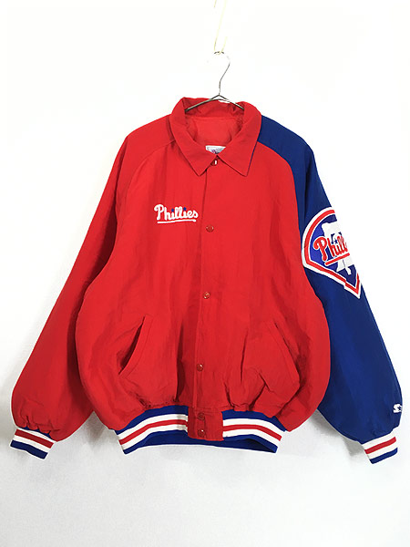 古着 90 USA製 STARTER MLB Philadelphia Phillies パデット ナイロン