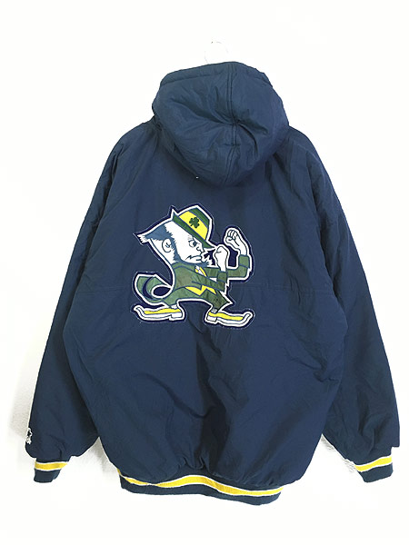 古着 90s STARTER NFL Notre Dame Fighting Irish パデット ナイロン 