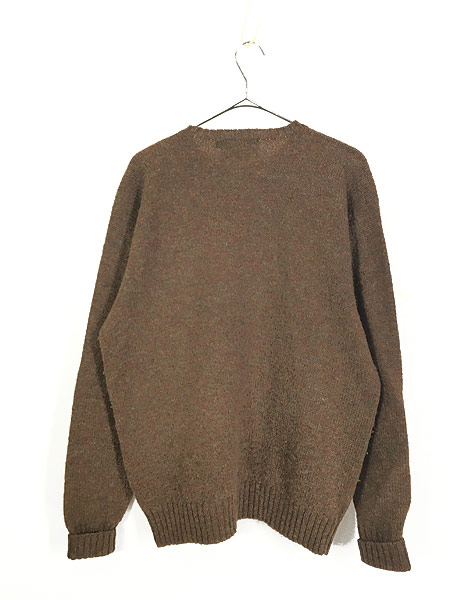 古着 90s Ralph Lauren ワンポイント 刺しゅう ミックス ウール ニット セーター 茶 L 古着【10off】 - 古着 通販  ヴィンテージ　古着屋 Dracaena ドラセナ
