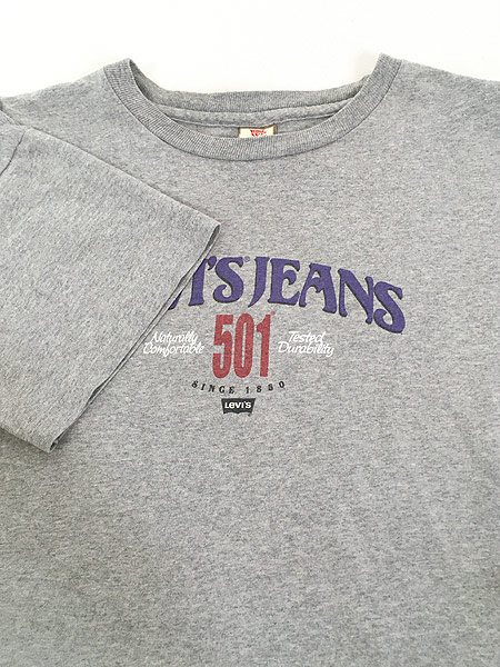 古着 90s USA製 Levi's 「501」 ジーンズ プリント Tシャツ M 古着 - 古着 通販 ヴィンテージ 古着屋 Dracaena ドラセナ