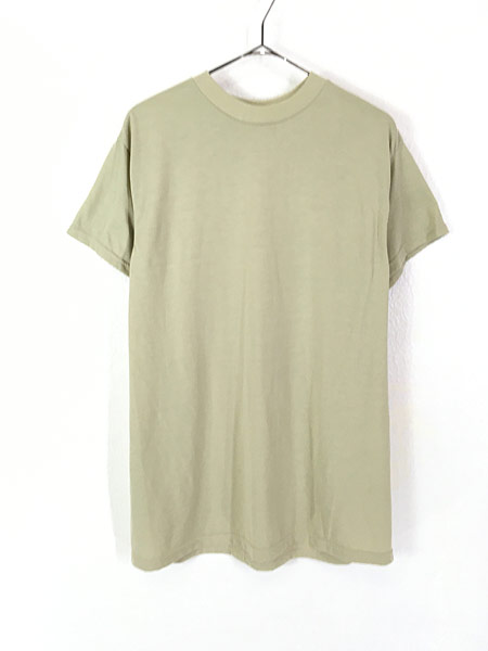 古着 10s 米軍 デザート用 100 ポリエステル 無地 ソリッド ミリタリー クルー Tシャツ L 古着 古着 通販 ヴィンテージ古着屋のドラセナ