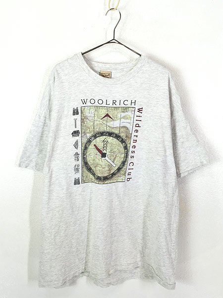 古着 90s Usa製 Woolrich Wilderness Club コンパス アウトドア Tシャツ Xl 古着 古着 通販 ヴィンテージ古着屋 のドラセナ