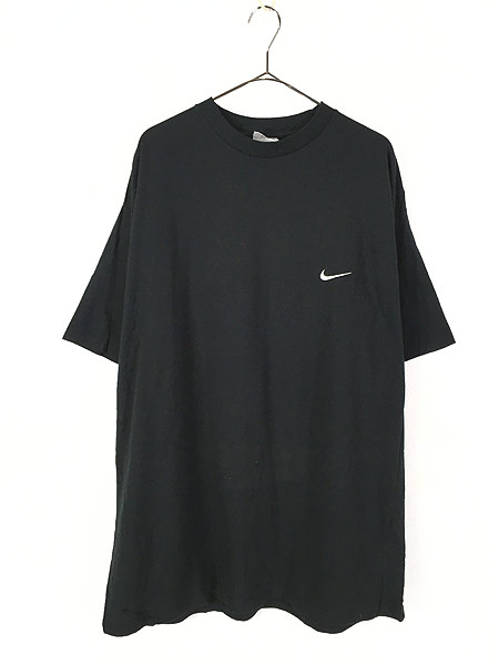 Deadstock 古着 90s Usa製 Nike スウォッシュ ワンポイント 100 コットン Tシャツ 黒 Xl 古着 古着 通販 ヴィンテージ古着屋のドラセナ