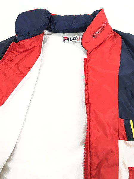 FILA フィラ ナイロンジャケット M トリコロール