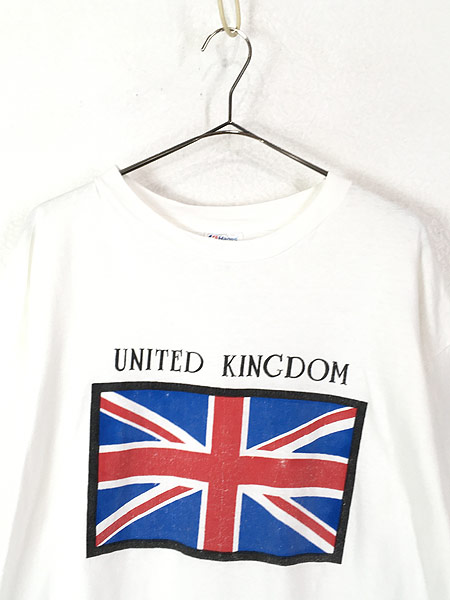 古着 90s Usa製 United Kingdom ユニオンジャック 国旗 アート Tシャツ Xl 古着 古着 通販 ヴィンテージ古着屋のドラセナ