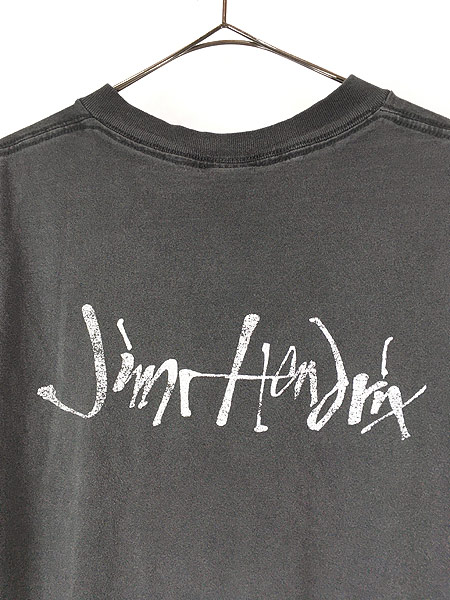 古着 90s Jimi Hendrix ジミヘン フォト ギター ロック Tシャツ XL位