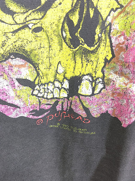 古着 90s Usa製 Pushead Hand Of Fear ハンドスカル ボーン グラフィック ｔシャツ L 古着 古着 通販 ヴィンテージ古着屋のドラセナ