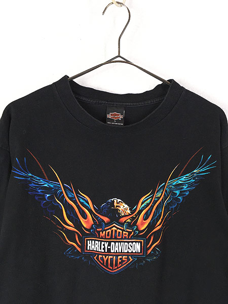 【いいたしま】 ハーレーダビッドソン 半袖 Tシャツ デカロゴ イーグル 両面 水色の通販 by ナオコ｜ラクマ もこちらか