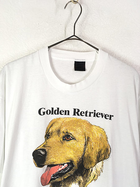 古着 90s USA製 「Golden Retriever」 イヌ 犬 ワンちゃん アニマル