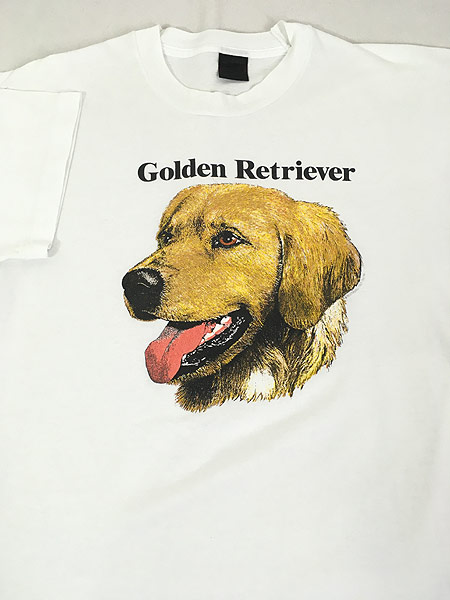 古着 90s Usa製 Golden Retriever イヌ 犬 ワンちゃん アニマル プリント Tシャツ Xl 古着 古着 通販 ヴィンテージ古着屋のドラセナ