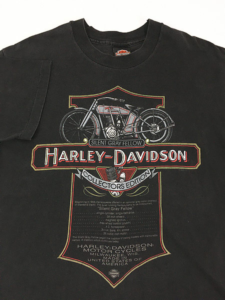 古着 90s USA製 HARLEY DAVIDSON ハーレー BIG クラッシック バイク モーター Tシャツ L 古着 - 古着 通販  ヴィンテージ　古着屋 Dracaena ドラセナ