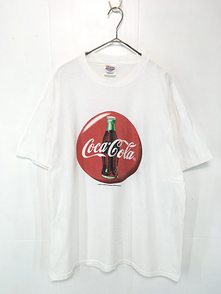 古着 90s Coca Cola コーラ ドリンク 炭酸 BIG ロゴ Tシャツ XL 古着 