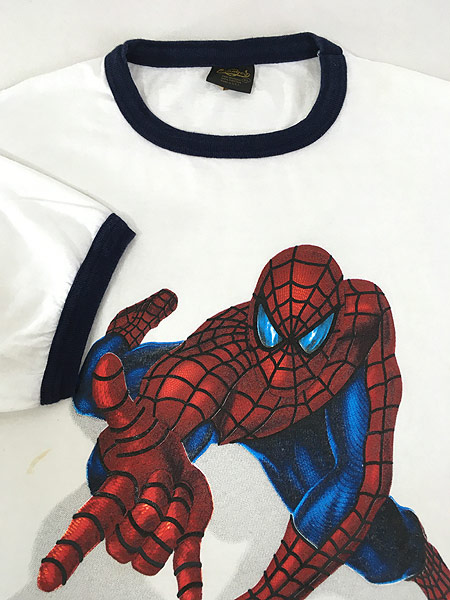 古着 00s USA製 MARVEL SPIDER MAN スパイダーマン キャラクター 