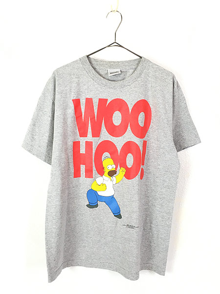 古着 90s Usa製 The Simpsons Woo Hoo シンプソンズ ホーマー キャラクター Tシャツ L 古着 古着 通販 ヴィンテージ古着屋のドラセナ