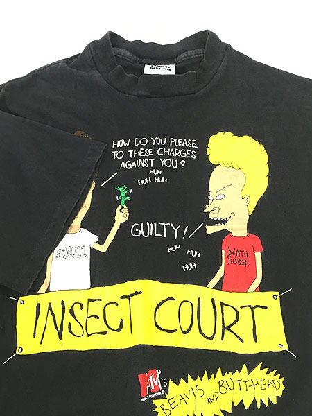 古着 90s Mtv Beavis And Butt Head ビーバス バッドヘッド キャラクター Tシャツ Xl 古着 古着 通販 ヴィンテージ 古着屋 Dracaena ドラセナ