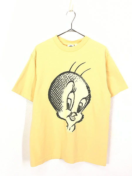 古着 90s Usa製 Looney Tunes Tweety トゥイーティー Bad Puddy キャラクター Tシャツ L 古着 古着 通販 ヴィンテージ古着屋のドラセナ