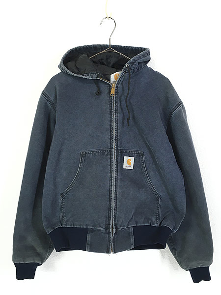 古着 80s Carhartt 裏地 キルティング ダック フーデッド ジャケット パーカー S位 古着 - 古着 通販 ヴィンテージ古着屋のドラセナ