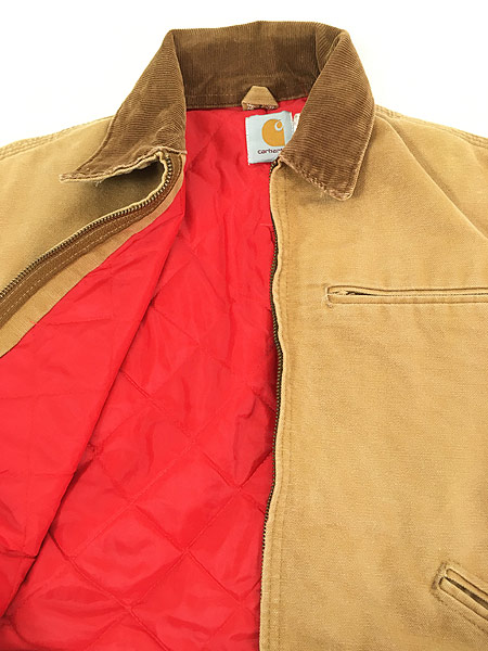 古着 80s USA製 Carhartt キルティング ライナー ブラウン ダック