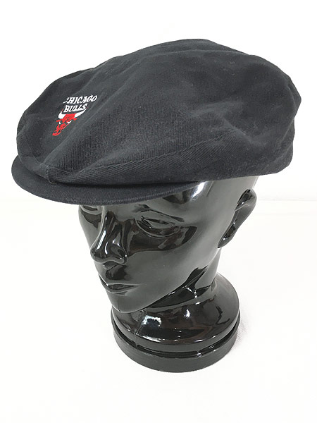 雑貨 古着 90s Nba Chicago Bulls 刺しゅう ハンチング ハット キャップ つば付き 帽子 L 古着 古着 通販 ヴィンテージ古着屋のドラセナ