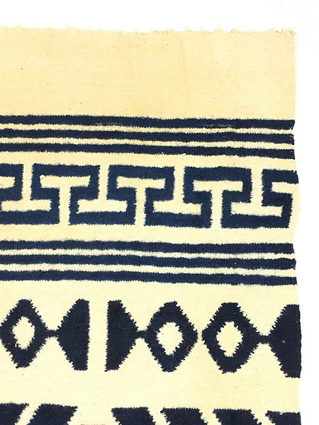 雑貨 古着 ネイティブ 幾何学 総柄 ウール ブランケット ラグ マット 中型 古着 - 古着 通販 ヴィンテージ 古着屋 Dracaena ドラセナ
