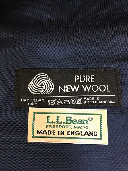雑貨 古着 80s 英国製 LL Bean タータンチェック ウール ハンチング