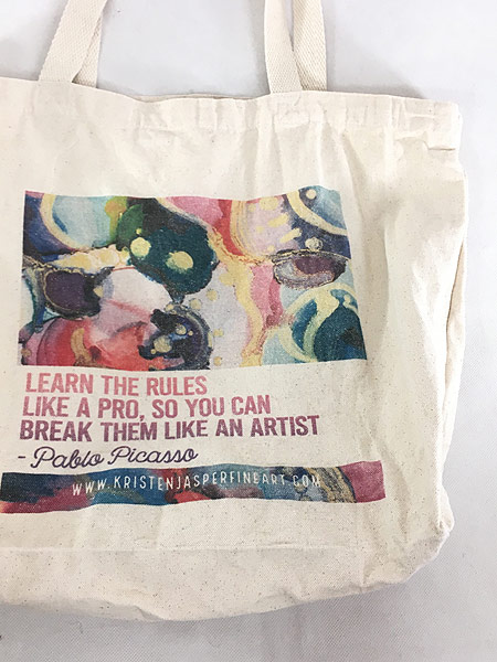 雑貨 古着 Pablo Picasso ピカソ 名言 アート プリント コットン トート バッグ 小物 古着 古着 通販 ヴィンテージ古着屋のドラセナ